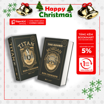 Trạm Đọc Official |  Bộ 2 Cuốn Về Hai Gia Tộc Lừng Lẫy : Gia Tộc Morgan + TiTan - Gia Tộc Rockefeller (Bìa Đen)