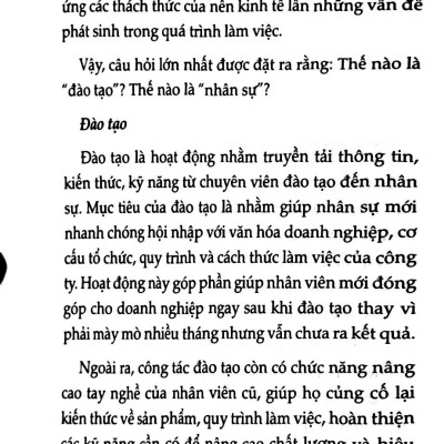 Đào Tạo Nhân Sự Từ A Đến Z