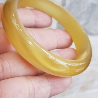 Vòng Nữ Bản Hẹ Mát mèo Vàng nhẹ Ni 53mm x Cao 7mm x dầy 7mm Nữ 50kg - 55kg Hợp nữ mệnh thổ mệnh kim mệnh thuỷ ạ