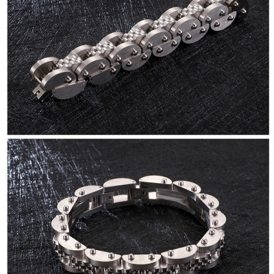 Lắc tay nam kiểu bánh răng bán nguyệt - T135