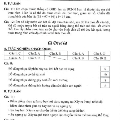 Sách – Đề Kiểm Tra Khoa Học Tự Nhiên 6 (Dùng Kèm SGK Kết Nối Tri Thức Với Cuộc Sống) (HA)
