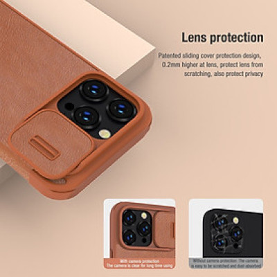 Bao da dành cho iPhone 14 Pro Nillkin Qin chính hãng- hàng chính hãng