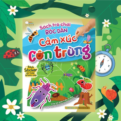 Sách - Trò Chơi Bóc Dán - Cảm Xúc Côn Trùng (2 Trang Stickers) - Megabook