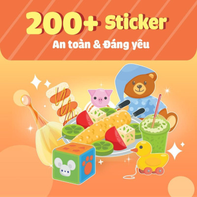 Sách Tương Tác Bóc Dán Sticker Cho Bé - Trò Chơi Đồ Hàng Đi Siêu Thị (Hơn 200 Stickers) - Megabook