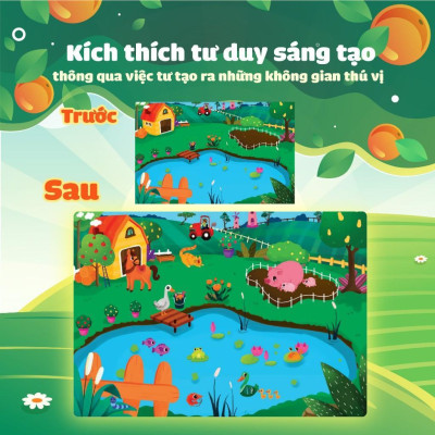Sách - Trò Chơi Bóc Dán - Cảm Xúc Nông Trại (2 Trang Stickers) - Megabook