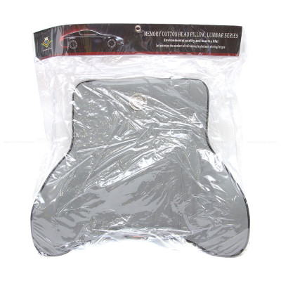 Tựa Lưng Ô Tô Cao Su Non Bọc Da CIND G003 Màu Xám