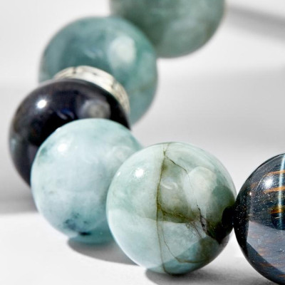 Vòng tay nam cẩm thạch phỉ thúy Ngọc Quý Gemstones