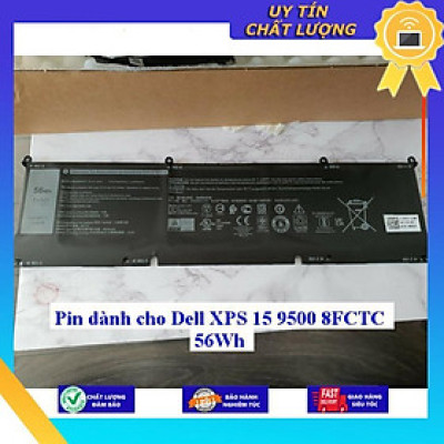 Pin dùng cho Dell XPS 15 9500 8FCTC 56Wh - Hàng Nhập Khẩu New Seal