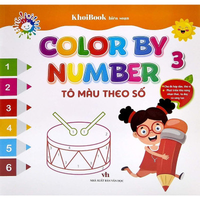 Sách - Color By Number - Tô Màu Theo Số - Tập 3 - Chính Thông Book