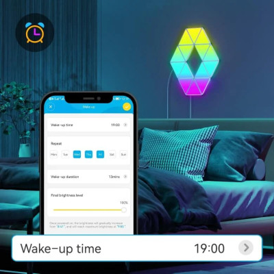 Đèn LED tam giác lắp ghép Govee Glide Tri-angle H6067 | DIY, Thiết kế linh hoạt, 30+ hiệu ứng RGBIC, Nháy nhạc cực chất