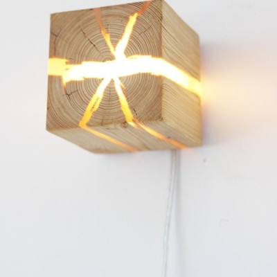 Đèn Tường Gỗ Nứt Tự Nhiên TN172 - Phong Cách Bắc Âu Độc Đáo - Trang Trí Trong Nhà, Cầu Thang