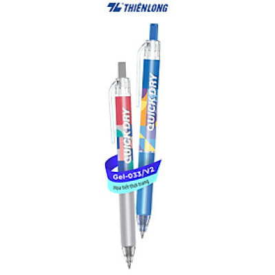 Bút gel Quick Dry Thiên Long - Mực khô siêu nhanh - Họa tiết thời trang