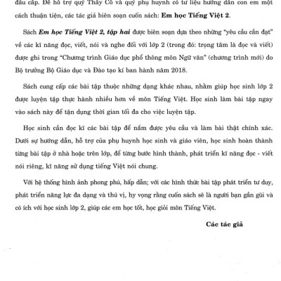 Em Học Tiếng Việt 2 - Tập 2 (Theo Chương Trình Giáo Dục Phổ Thông Mới)