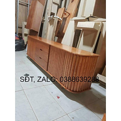 Kệ tivi gỗ sồi 2m4