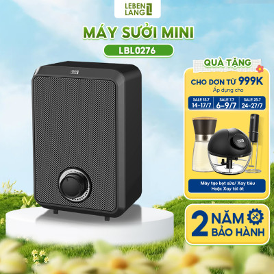 Máy sưởi mini để bàn Lebenlang LBL0276, công suất 600W, làm ấm góc rộng, nóng nhanh, thiết kế nhỏ gọn tiện lợi, bảo hành 2 năm - hàng chính hãng