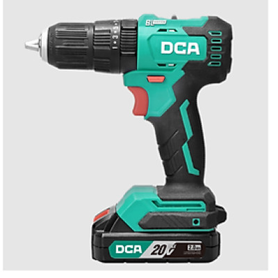 MÁY KHOAN KHÔNG CHỔI THAN DÙNG PIN 20V/2.0AHX1 (KÈM 1 SẠC, 1PIN 2.0AH) DCA ADJZ2050DM - HÀNG CHÍNH HÃNG