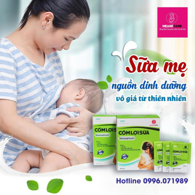 Cốm lợi sữa biosuamum loại  20 gói x 3g Tăng cường chất lượng sữa mẹ