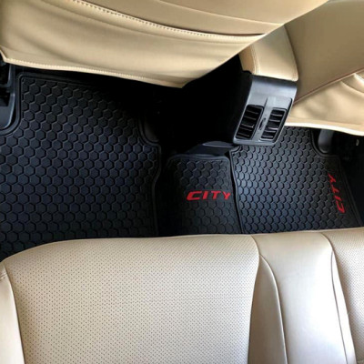 Thảm sàn, lót sàn cao su 3D không mùi Cao cấp dành cho xe Honda City 2014-2019