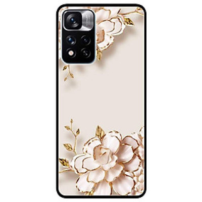 Ốp lưng dành cho Xiaomi Redmi Note 11 Pro 5G ( Bản Nội Địa ) mẫu Tranh Hoa Nền Trắng
