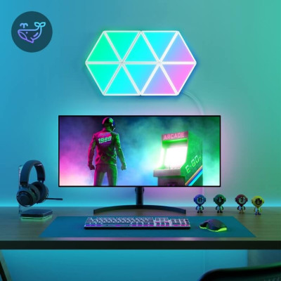 Đèn LED tam giác lắp ghép Govee Glide Tri-angle H6067 | DIY, Thiết kế linh hoạt, 30+ hiệu ứng RGBIC, Nháy nhạc cực chất