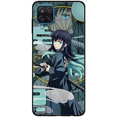 Ốp lưng cho Samsung A12 - A22 4G - Samsung F12 - M12 - Anime Cô Gái Tóc Đen Xanh - Hàng Chính Hãng