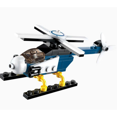 QMAN - 1801 Bộ đồ chơi xếp hình hợp thể 8 trong 1 mô hình máy bay chiến đấu - giao lẻ mẫu ngẫu nhiên