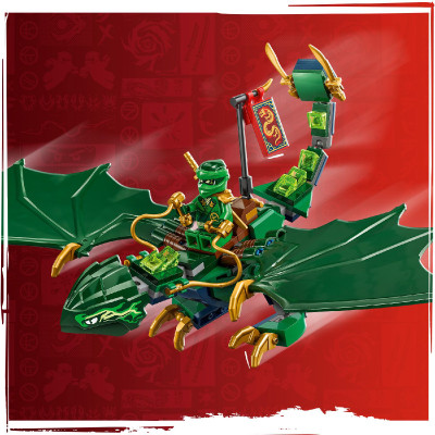 LEGO NINJAGO 71829 Đồ Chơi Lắp Ráp Rồng Rừng Xanh Của Lloyd (128 Chi Tiết)