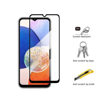 Kính Cường Lực Full Màn 9D Cho Samsung Galaxy A14, A24, A34, A54 Tấm Dán Màn Hình Độ Cứng 9H  - Hàng chính hãng