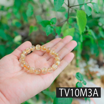 Vòng thạch anh tóc vàng by Anqlo Lusso 10mm-3A