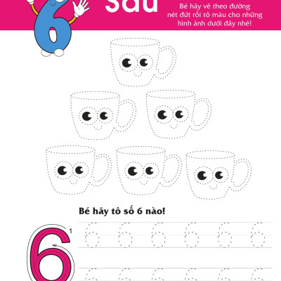 Sách - Rèn Luyện Kỹ Năng Cầm Bút Cho Trẻ - Tô Nét Số Đếm