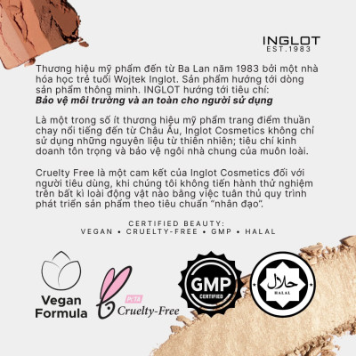 Bảng Má Hồng Kem Inglot Cream Blush 04 – Tone Mocha