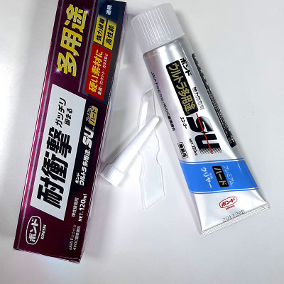 Keo dán Đa Năng Nhật Bản Dán thủy tinh, bê tông, gạch, đá, gỗ , nhựa cứng ULTRA SU HARD (CỨNG) 120ml #05150, chống thấm nước (Hàng nội địa Nhật)