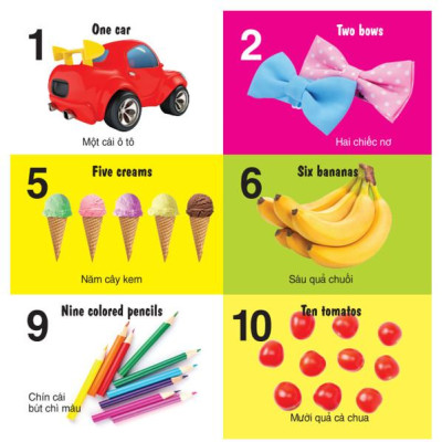 100 Từ Đầu Tiên - Số Đếm - Song Ngữ (VT)