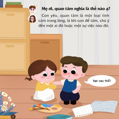 Sách Cùng Con Nuôi Dưỡng Cảm Xúc Tích Cực - Con Biết Quan Tâm Đến Người Khác