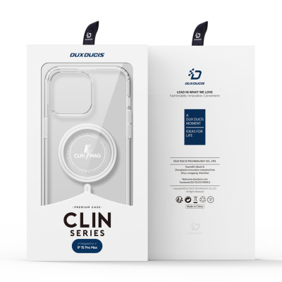 Ốp Lưng Dành Cho iPhone 15 Pro Max / iPhone 15 Pro / iPhone 15 Plus / iPhone 15, DUX DUCIS Clin Mag Series - HÀNG CHÍNH HÃNG