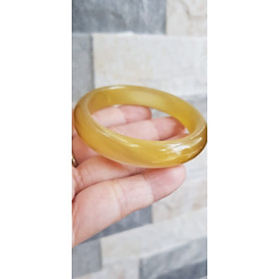 Vòng Nữ Bản Hẹ Mát mèo Vàng nhẹ Ni 53mm x Cao 7mm x dầy 7mm Nữ 50kg - 55kg Hợp nữ mệnh thổ mệnh kim mệnh thuỷ ạ