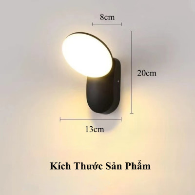 Đèn Tường Chiếu Biển Số Nhà - Rọi Tường DT-6452 - Thân Nhôm - Ánh Sáng Vàng - Led Siêu Sáng 12w