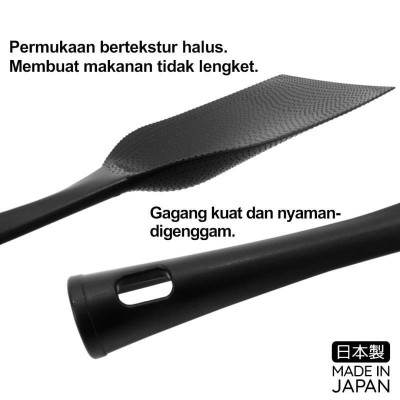 Muôi chiên chịu nhiệt Echo Metal, thiết kế ngọn nhẹ, đẹp mắt có đế đứng nên dễ dàng cầm nắm và dựng đứng, rất tiện lợi - nội địa Nhật Bản 