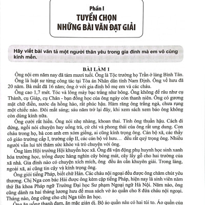 Tuyển Chọn Những Bài Văn Đạt Giải 5 (Theo Chương Trình GDPT Mới)