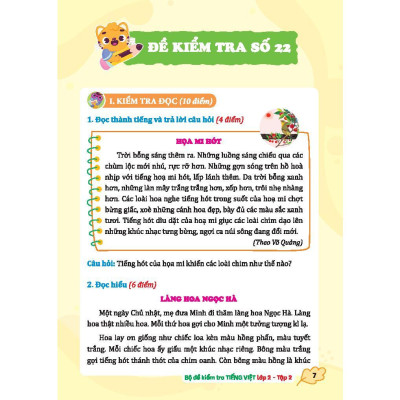 Sách - Bộ Đề Kiểm Tra Tiếng Việt Lớp 2 - Tập 2 - Minh Thắng