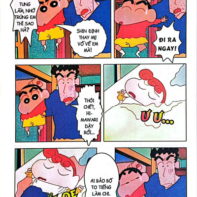 Shin - Cậu Bé Bút Chì - Phiên Bản Hoạt Hình Màu - Tập 2: Em Bé Quậy Tưng, Shin Tá Hỏa! (Tái Bản 2023)