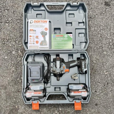 COMBO Máy Siết Bulong Dùng Pin Dekton M21-IW590 PLUS KÈM  + 2 PIN M21-B4000M + 1 SẠC M21-S40F DEKTON - KM_T8 -HÀNG CHÍNH HÃNG