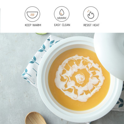 Âu cơm sứ trắng có nắp đậy- Sứ cao cấp Long Phương