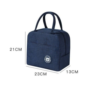 34x25x15cm Túi đựng hộp cơm cao cấp. Túi giữ nhiệt đa năng nhiều lớp. Túi đựng đồ ăn trưa. Túi chống toả nhiệt, dày dặn, phong cách Hàn Quốc thời trang, hiện đại