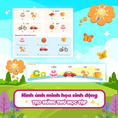Sách - Luyện Viết Chữ Từ Vựng Tiếng Anh Theo Chương Trình Sách Giáo Khoa Lớp 1 - Megabook