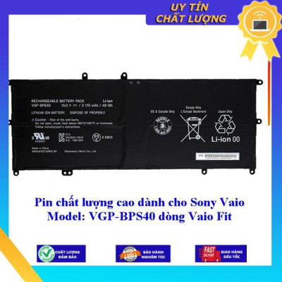 Pin chất lượng cao dùng cho Sony Vaio Model: VGP-BPS40 dòng Vaio Fit - Hàng Nhập Khẩu New Seal