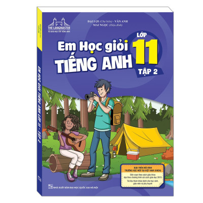 Sách Combo Em học giỏi tiếng anh lớp 11 tập 1+ tập 2 Có Mã cào sau sách thay cho CD