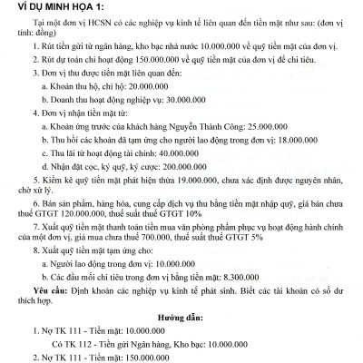 Hướng Dẫn Thực Hành Chế Độ Kế Toán Đơn Vị Hành Chính Sự Nghiệp