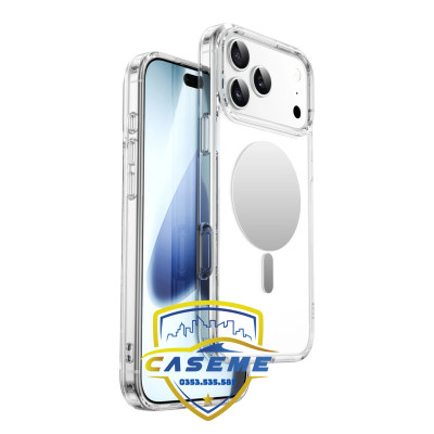 Ốp Lưng Wi wu MIRROR MCC-701 Trong Suốt Dành Cho  iPhone 17, iPhone Air, iPhone 17 Pro, iPhone 17 Pro Max – Hỗ Trợ Sạc Từ Tính - Hàng Nhập Khẩu