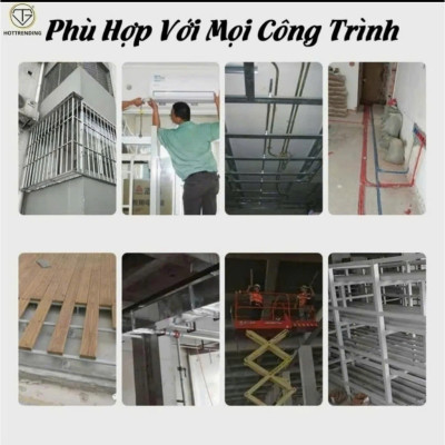 Máy Bắn Đinh Bê Tông Xuyên Sắt Thép Loại Xịn Vỏ Inox – Kèm 100 Đinh Và Hộp Đựng